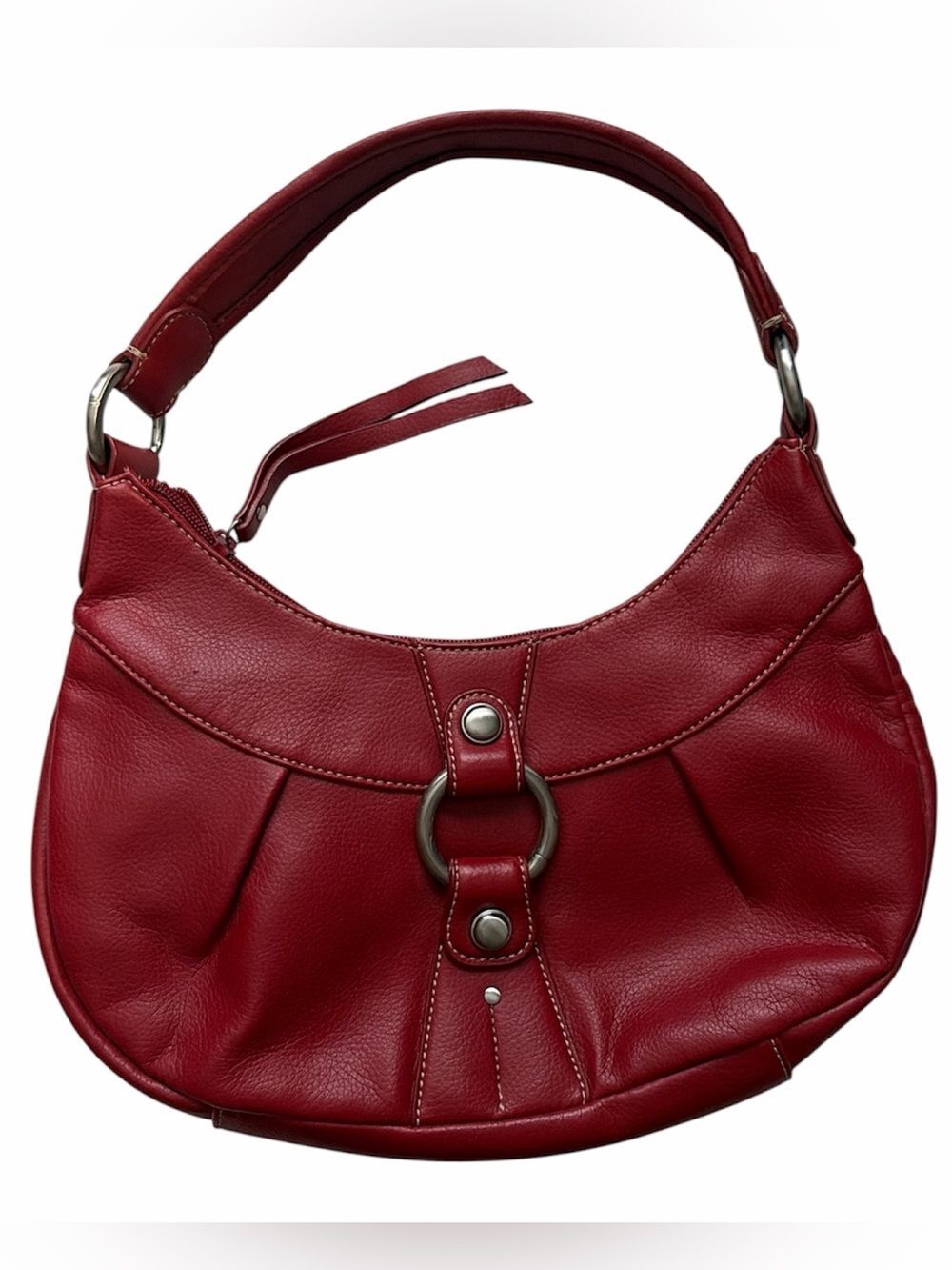 Vintage Y2K Nine West Classic Red Hobo Shoulder Bag